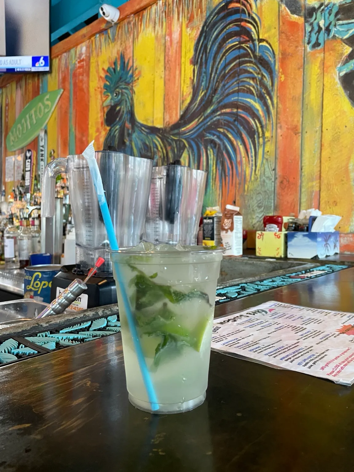 A mojito at a Key West bar